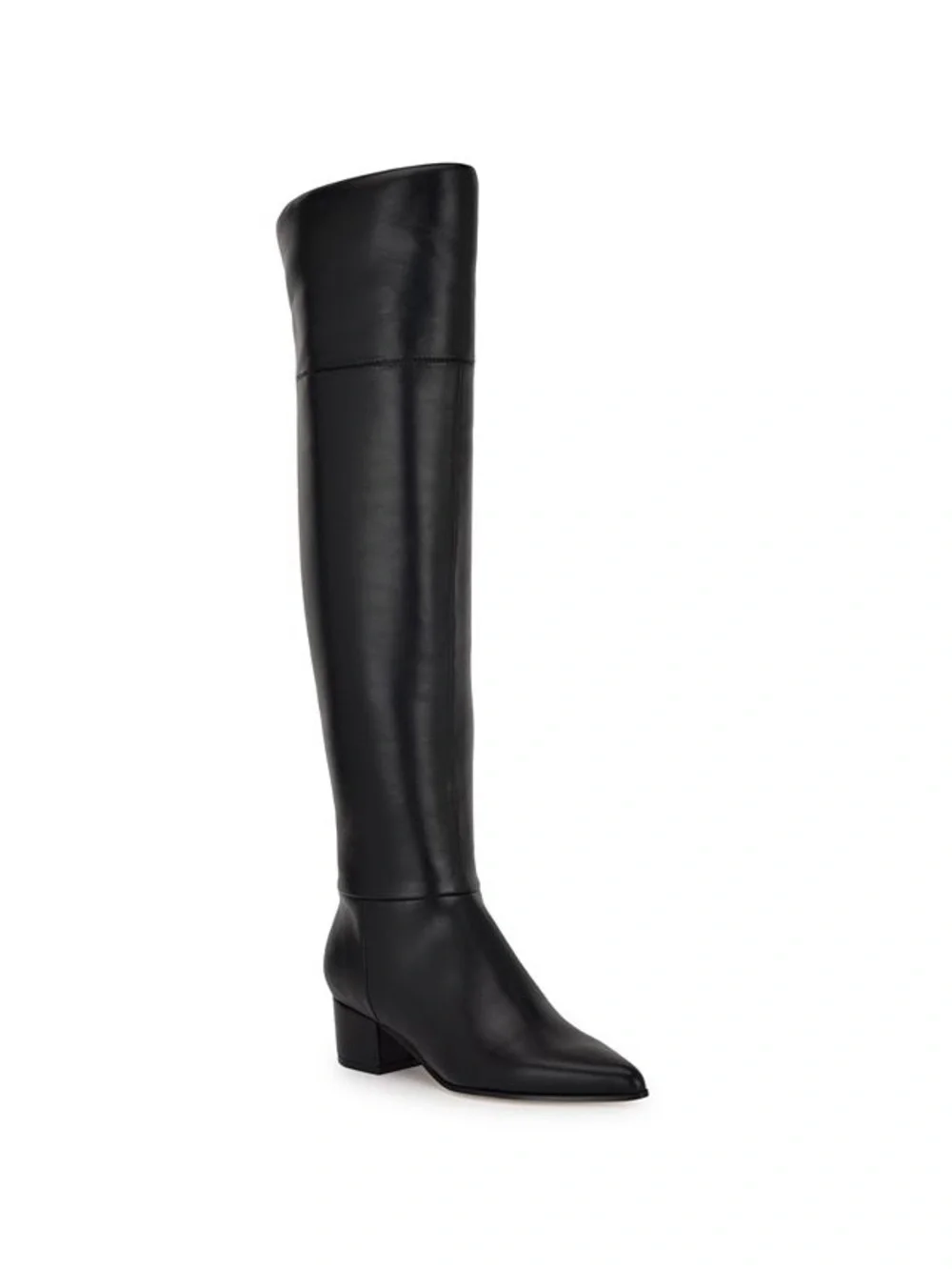 Nine West Black Over-the-Knee Leather Boots